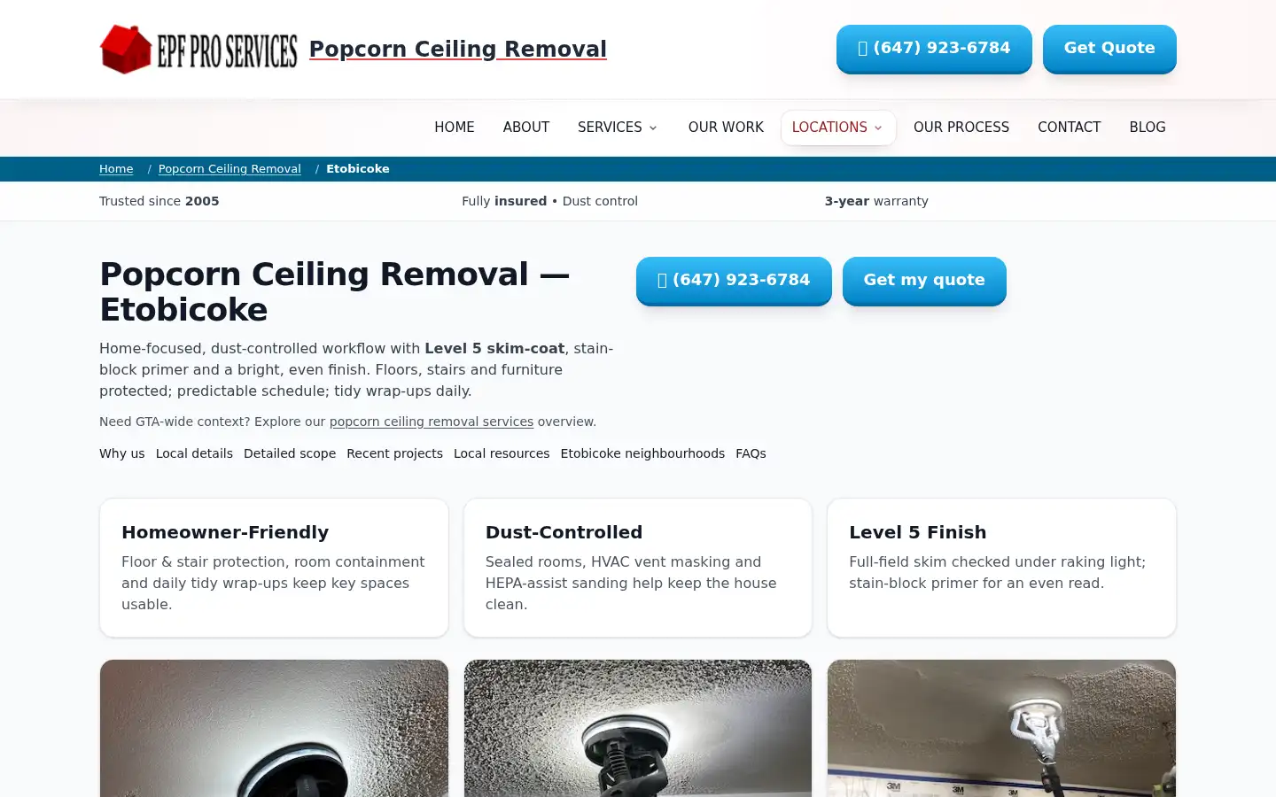 Screenshot of epfproservices.com