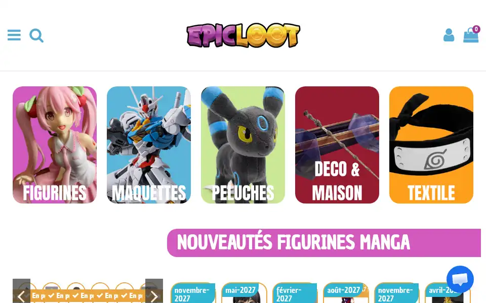 Screenshot of epic-loot.fr