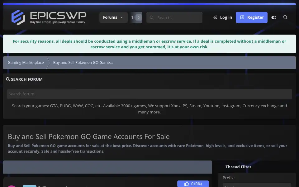 Screenshot of epicswp.com