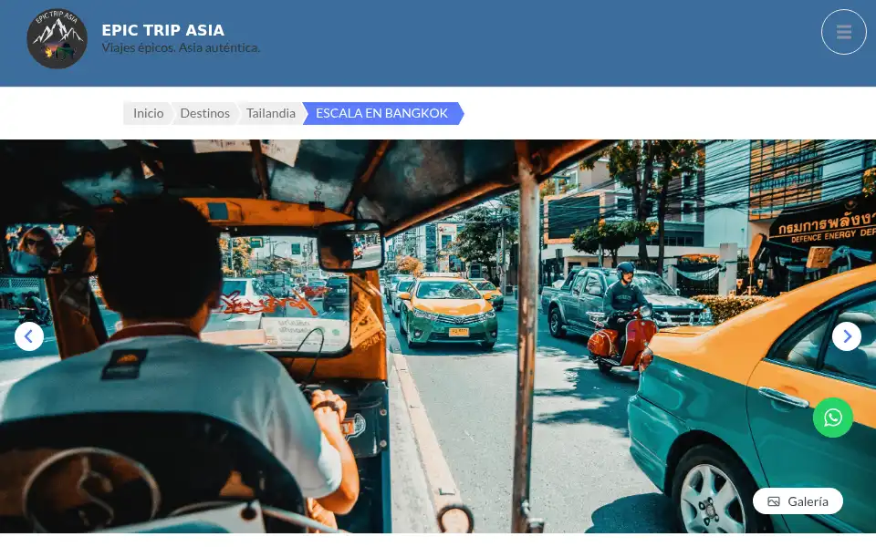 Screenshot of epictripasia.com