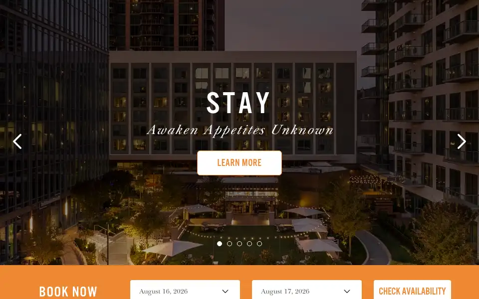 Screenshot of epicureanhotelatlanta.com