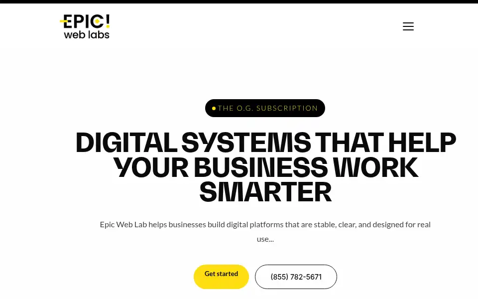 Screenshot of epicweblabs.com