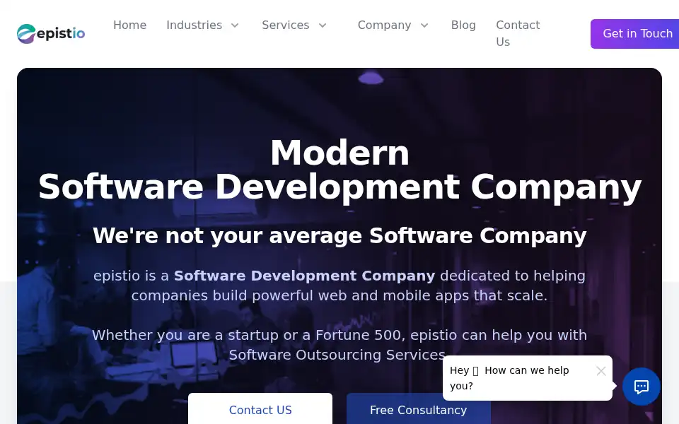 Screenshot of epist.io