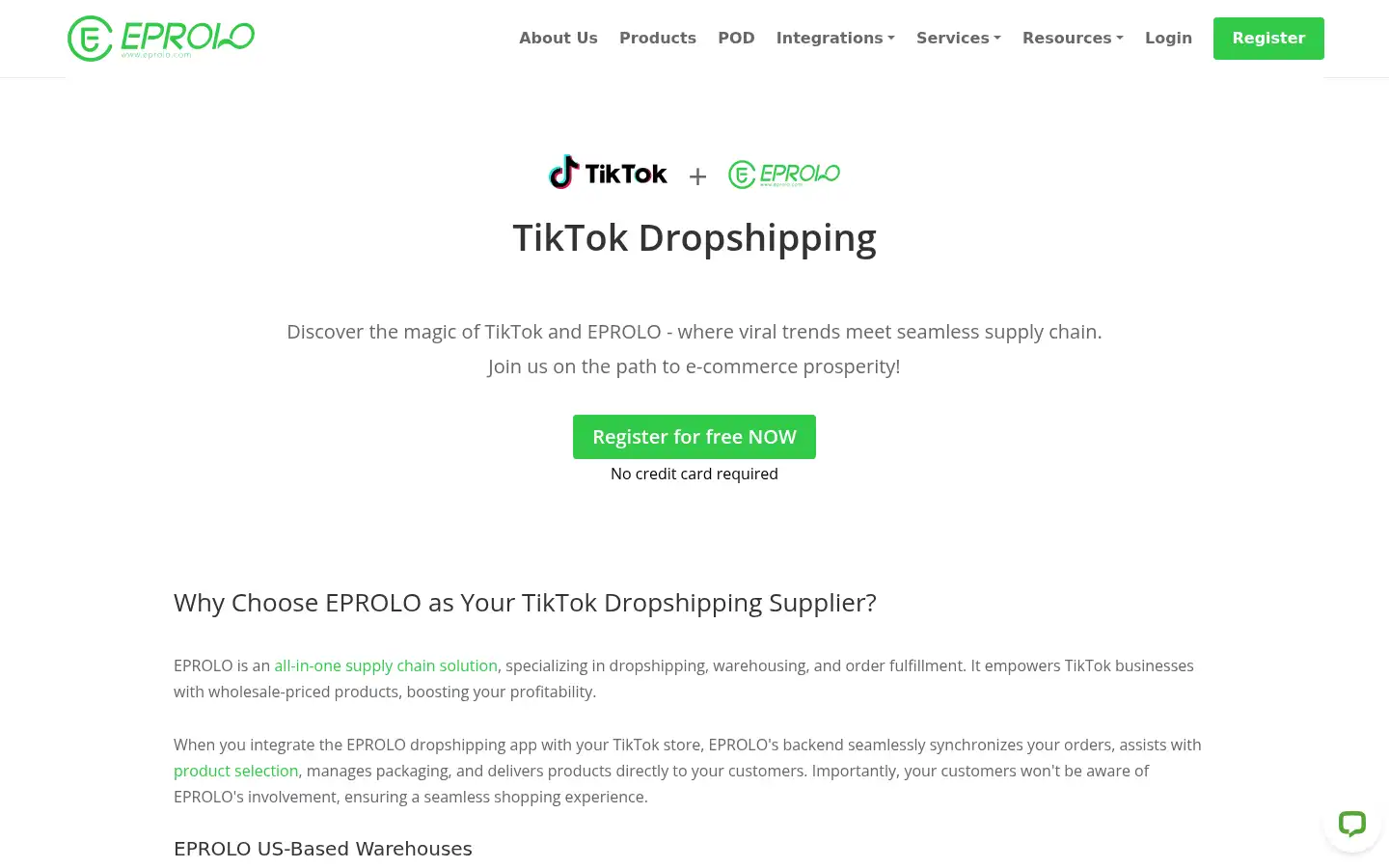 Screenshot of eprolo.com