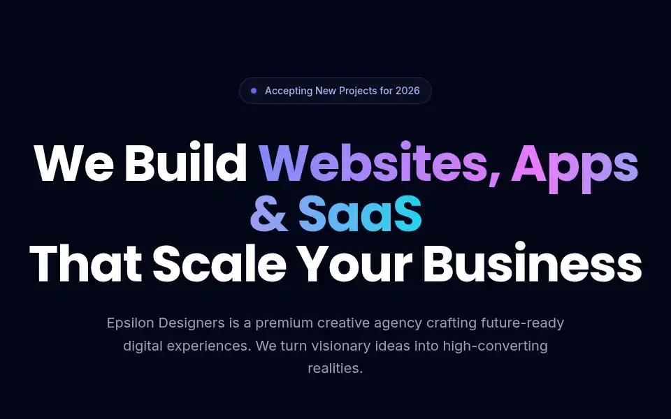 Screenshot of epsilondesigners.com