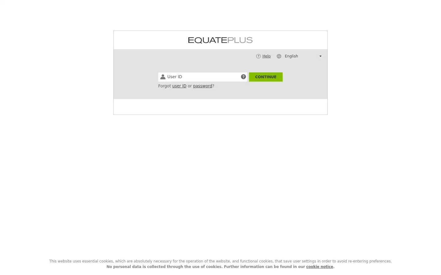 Screenshot of equateplus.com