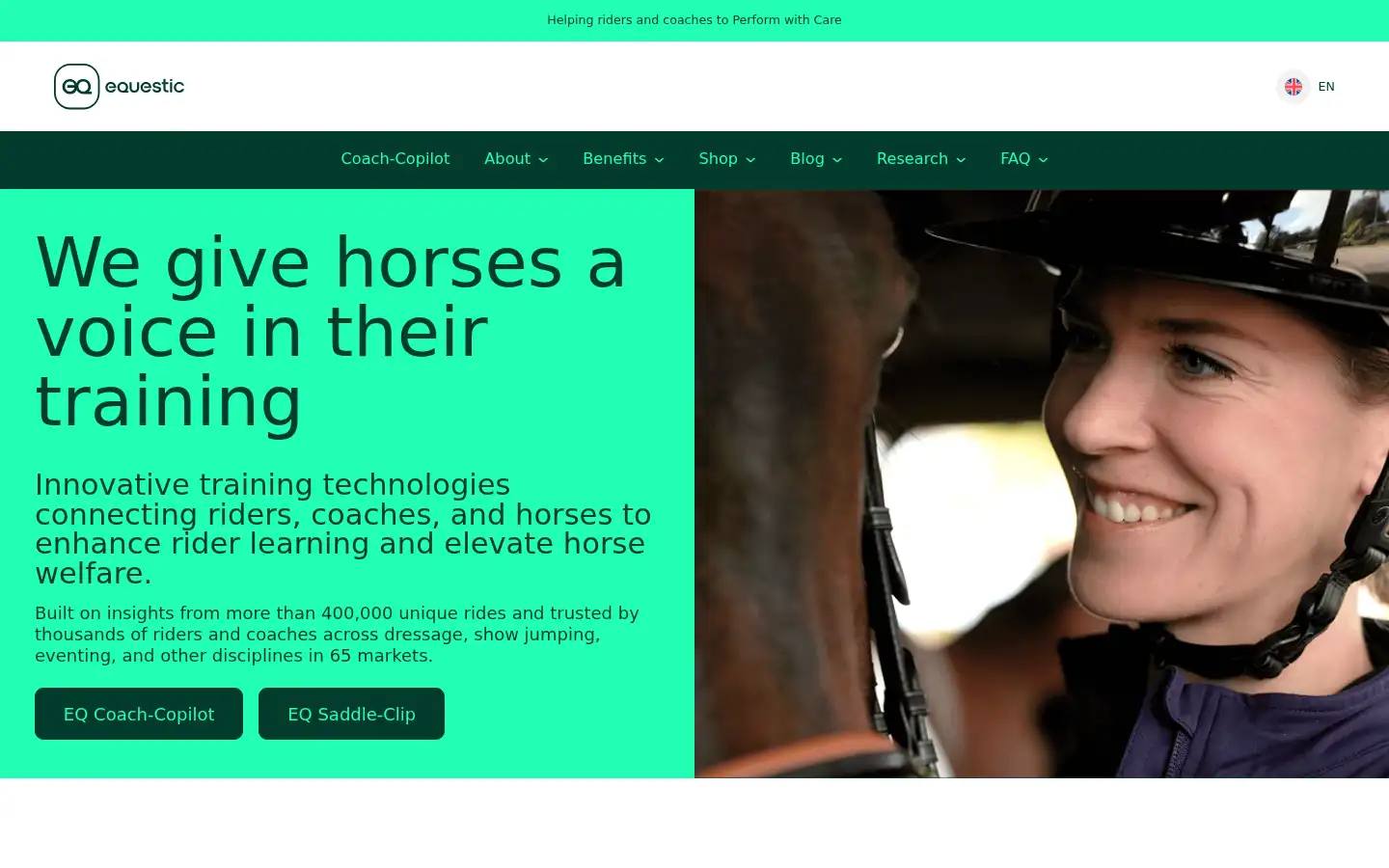 Screenshot of equestic.com