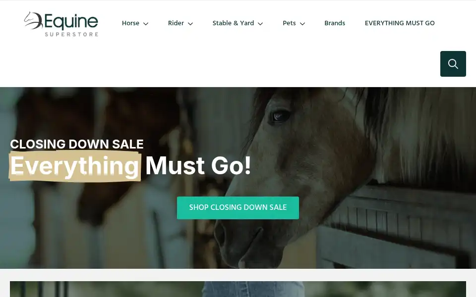 Screenshot of equinesuperstore.co.uk