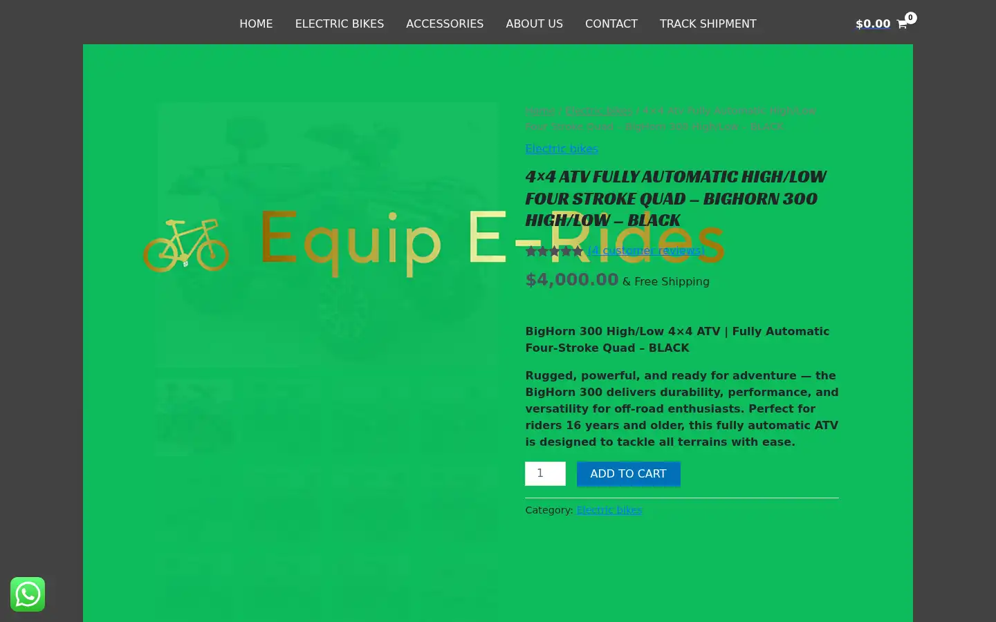 Screenshot of equiperidesstore.com