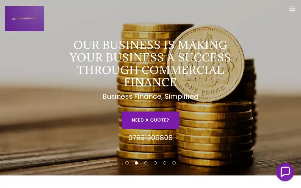 Screenshot of equipmentfinance-uk.com