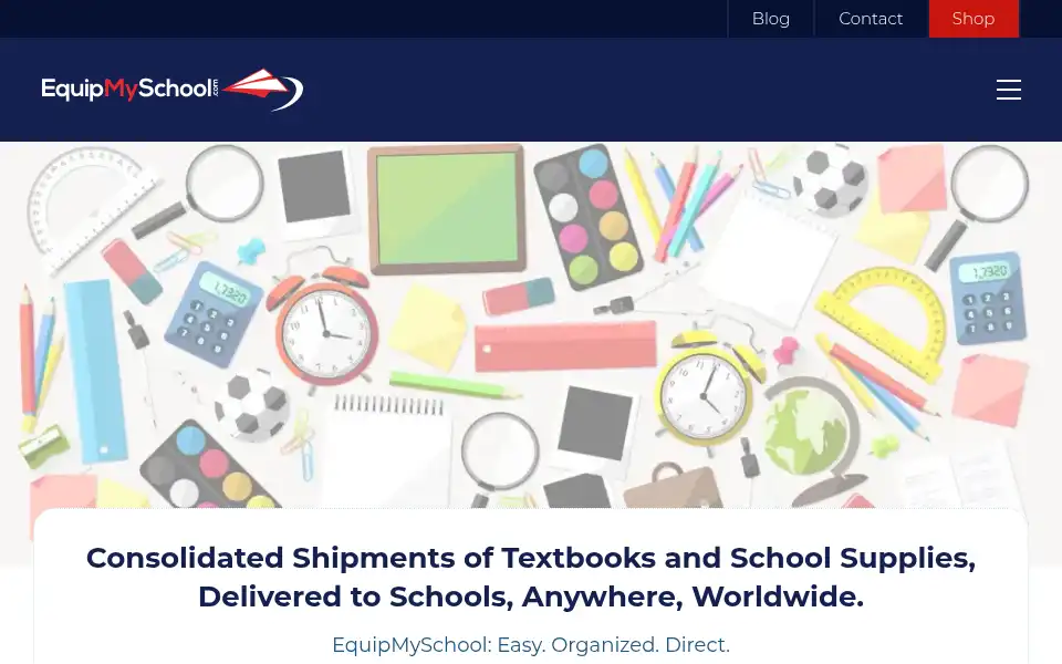 Screenshot of equipmyschool.com