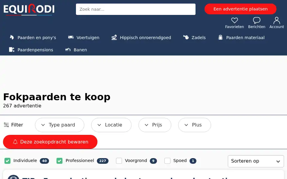 Screenshot of equirodi.nl