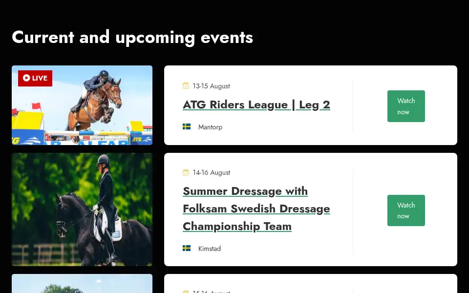 Screenshot of equisport.tv