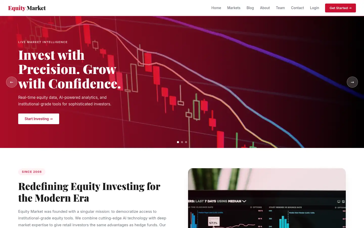 Screenshot of equity-market.com