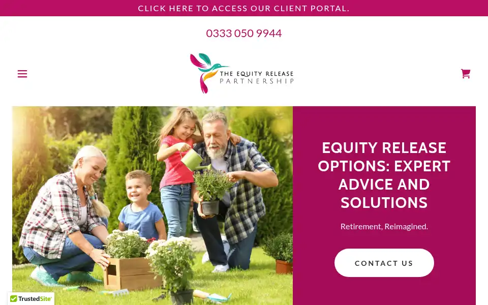 Screenshot of equityreleasepartnership.co.uk