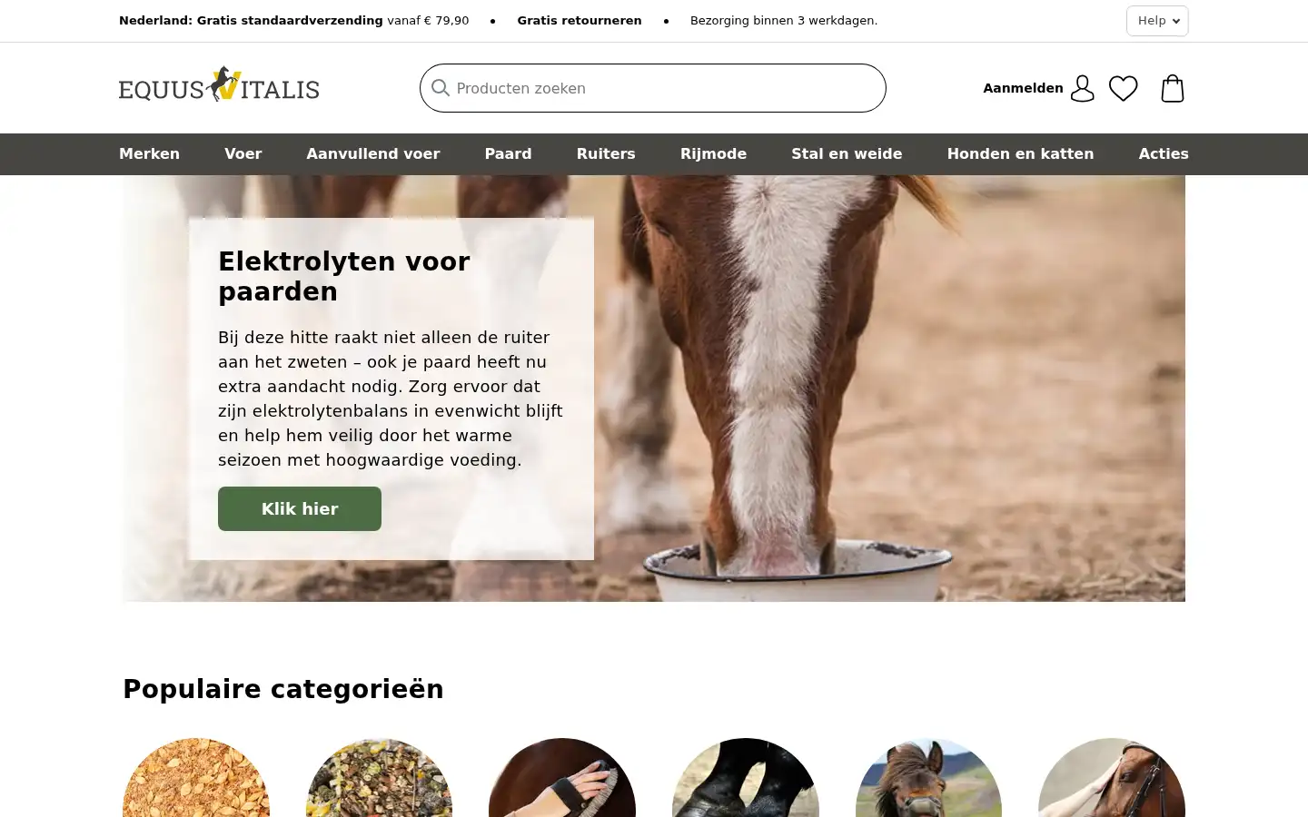 Screenshot of equusvitalis.nl