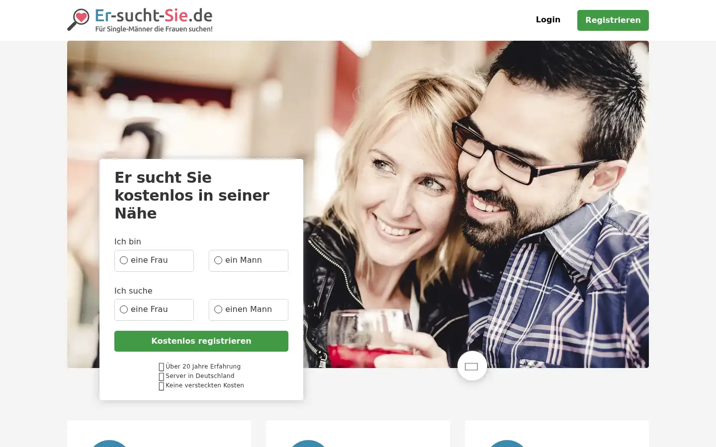 Screenshot of er-sucht-sie.de