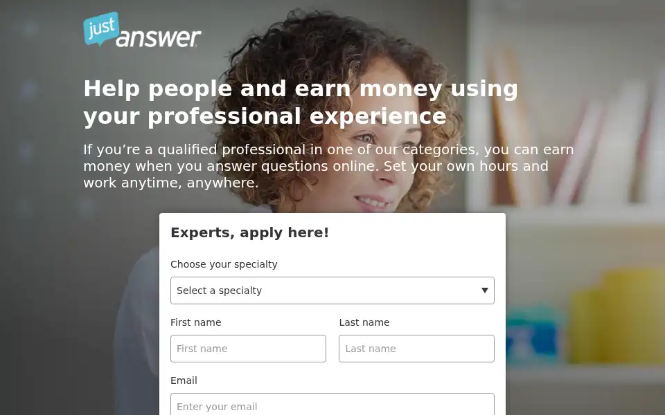 Screenshot of era.justanswer.com