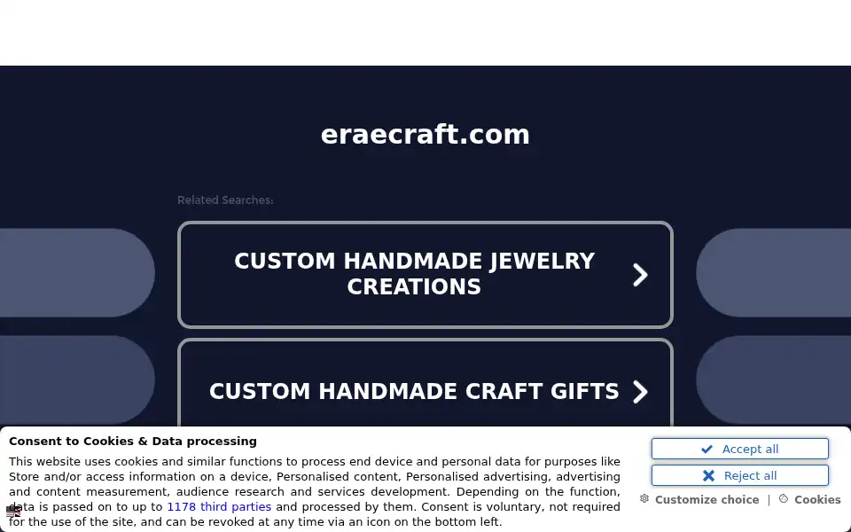 Screenshot of eraecraft.com