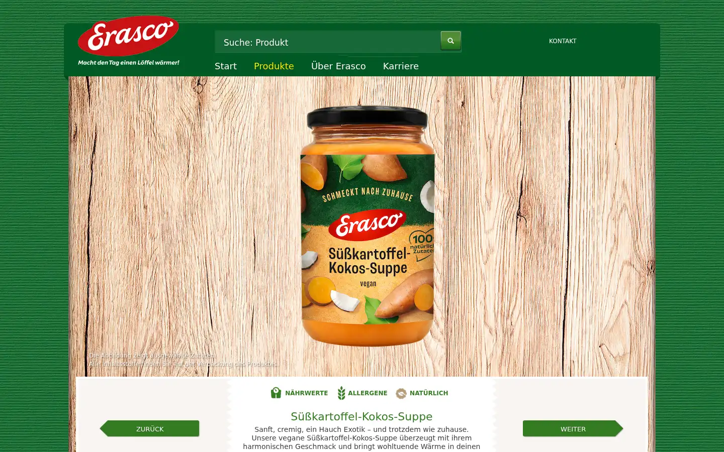 Screenshot of erasco.de