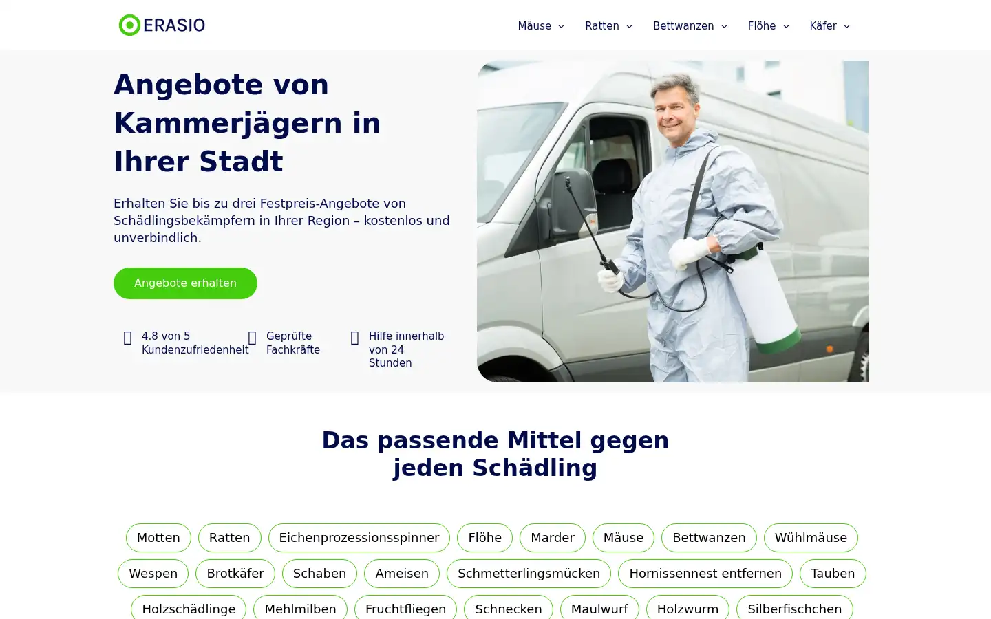 Screenshot of erasio.de
