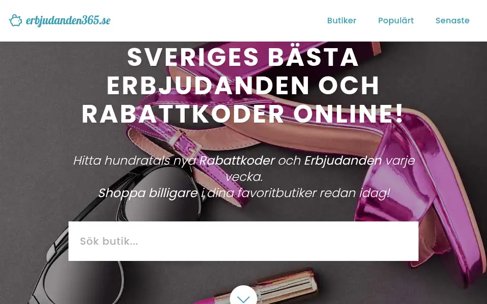 Screenshot of erbjudanden365.se