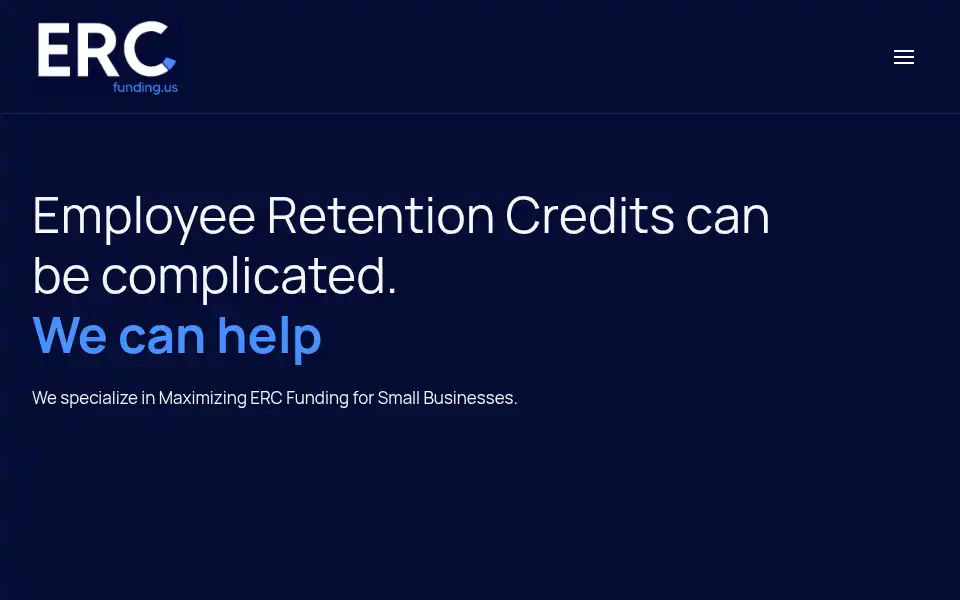 Screenshot of ercfunding.us