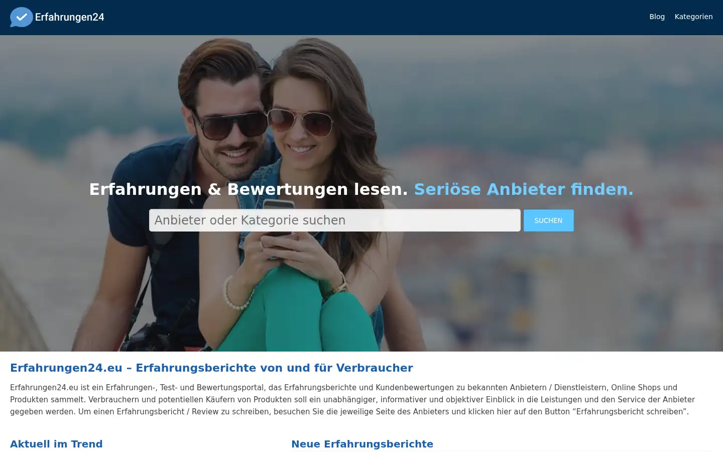 Screenshot of erfahrungen24.eu