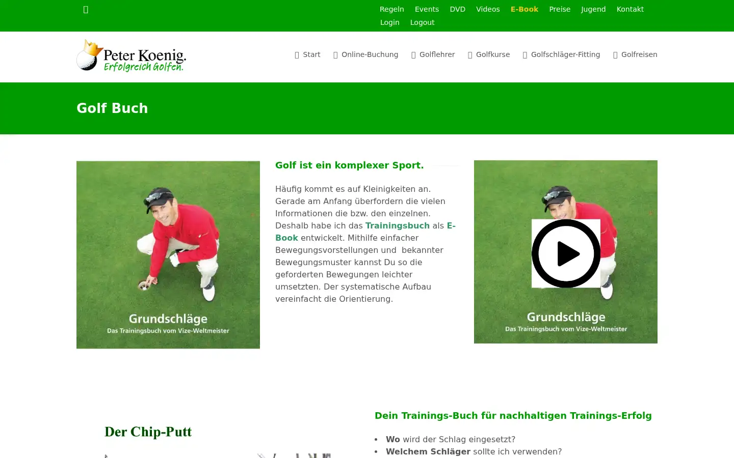 Screenshot of erfolgreich-golfen.de