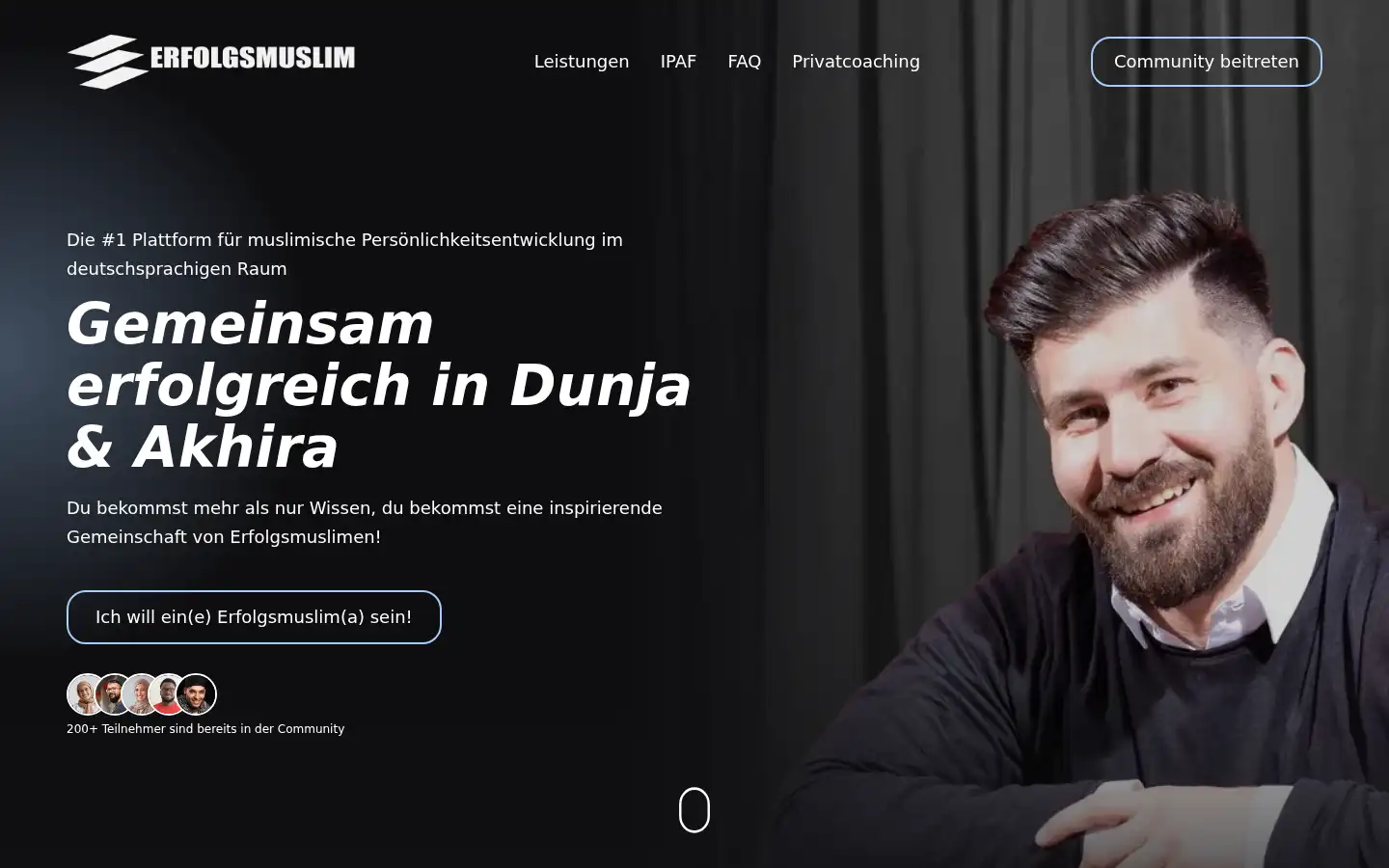 Screenshot of erfolgsmuslim.de
