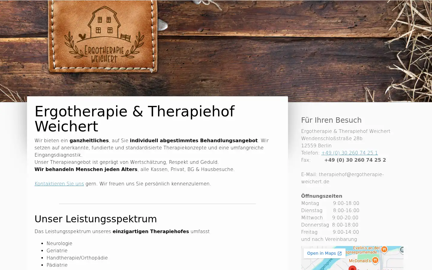 Screenshot of ergotherapie-weichert.de