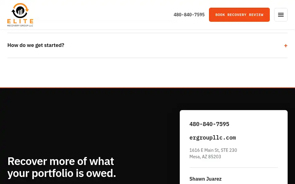 Screenshot of ergroupllc.com