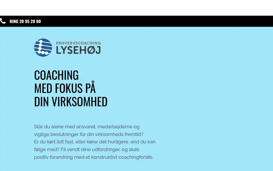 Screenshot of erhvervscoaching.nu