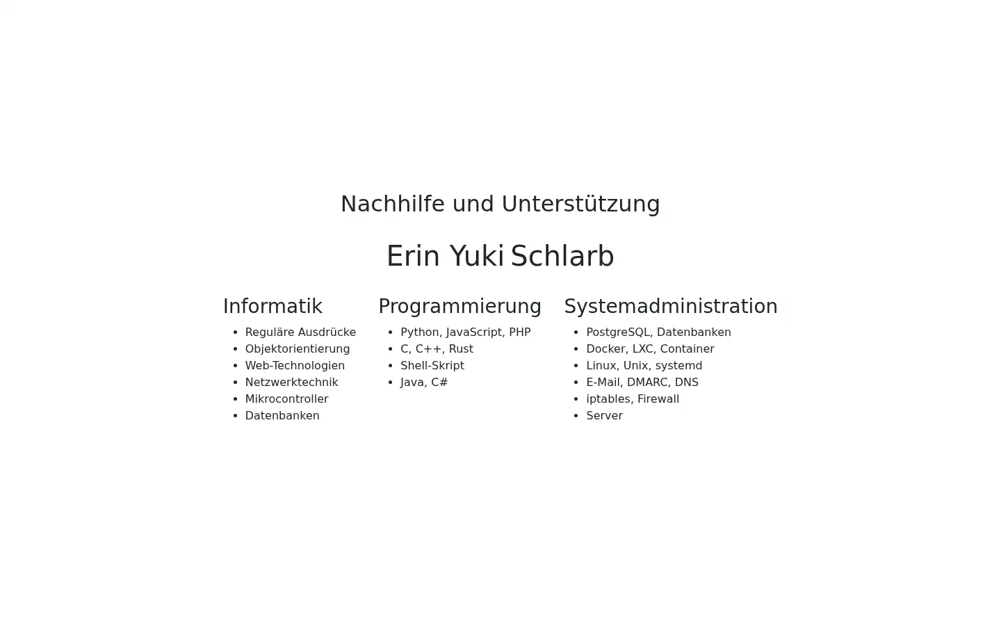 Screenshot of erin-nachhilfe.schlarb.eu