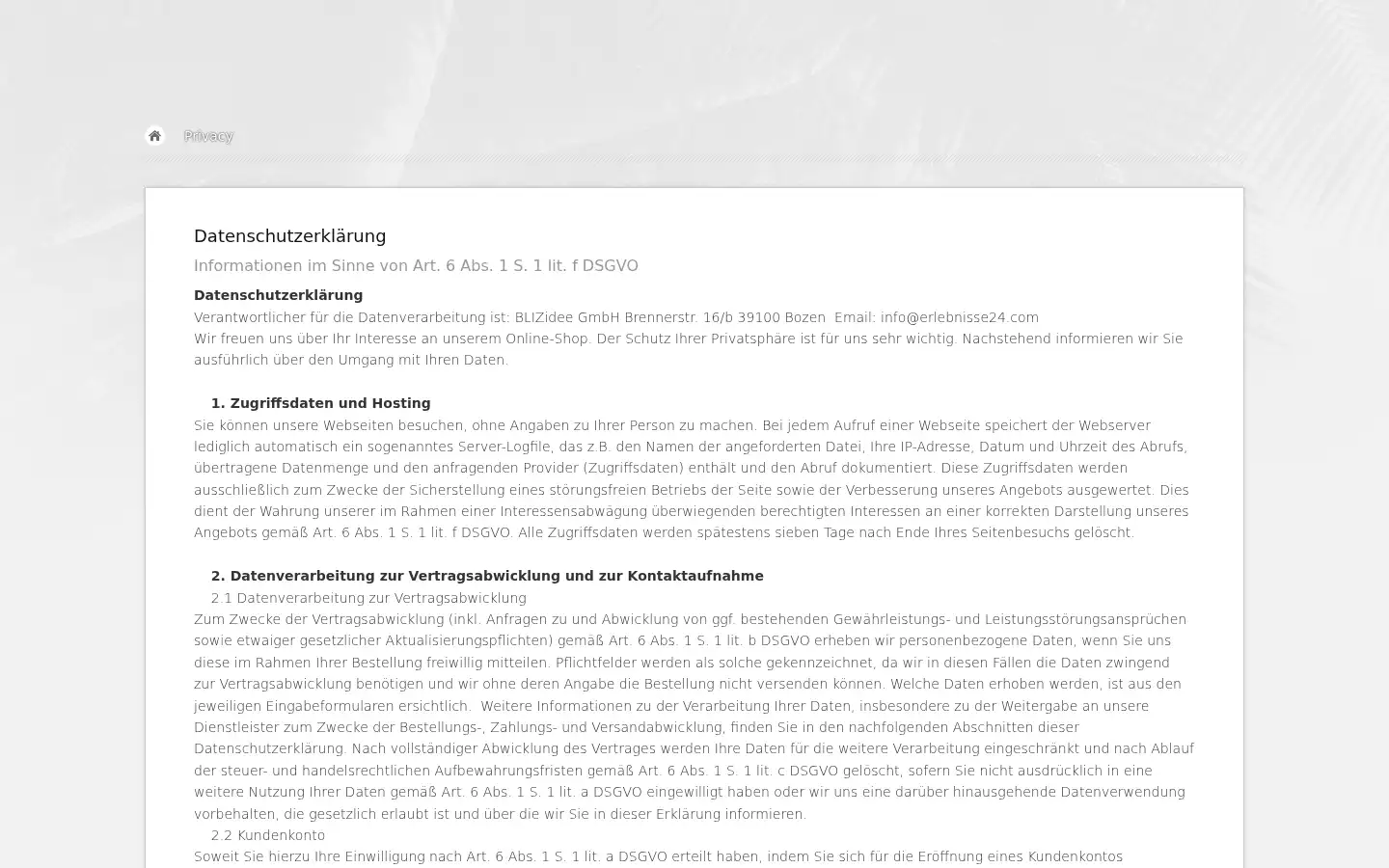 Screenshot of erlebnisse24.com
