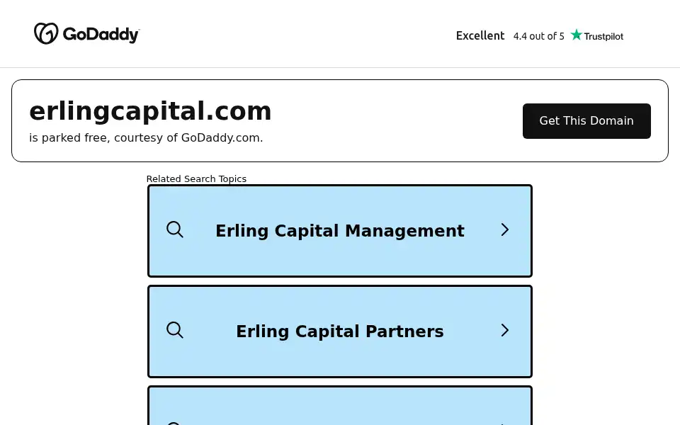 Screenshot of erlingcapital.com