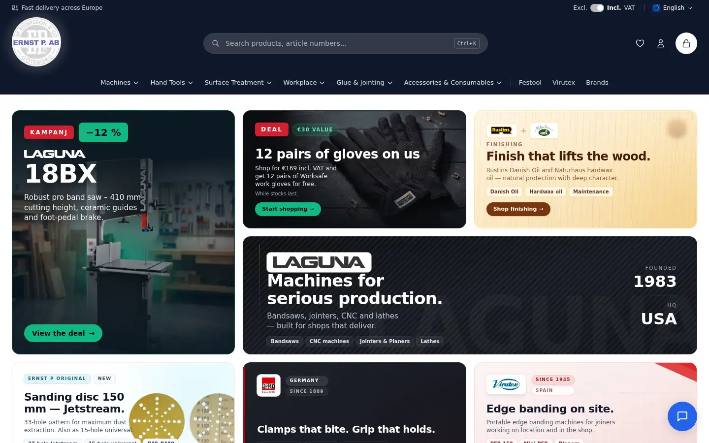 Screenshot of ernstp.se