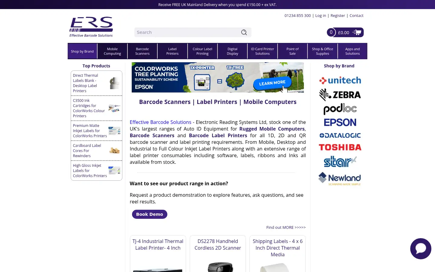 Screenshot of ers-online.co.uk