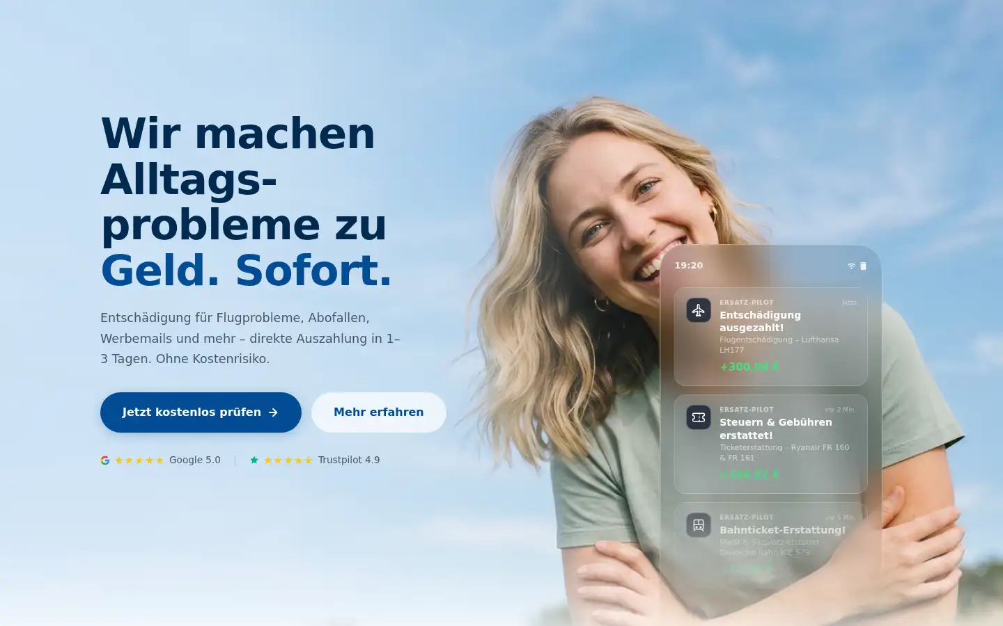 Screenshot of ersatz-pilot.de