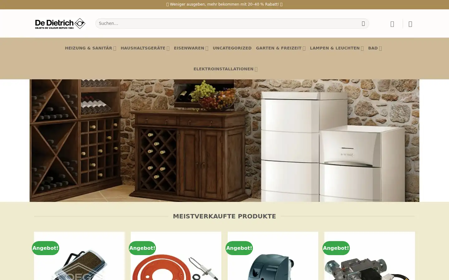 Screenshot of ersatzteile-store.com