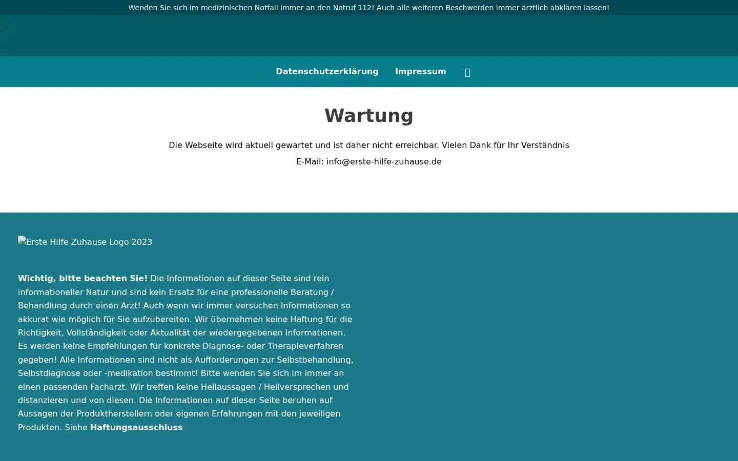 Screenshot of erste-hilfe-zuhause.de