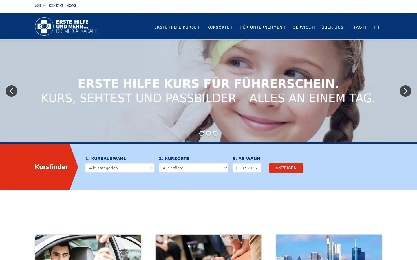 Screenshot of erstehilfeundmehr.de