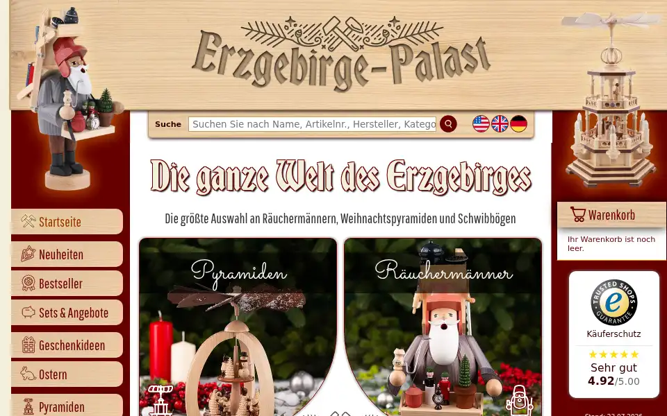 Screenshot of erzgebirge-palace.com