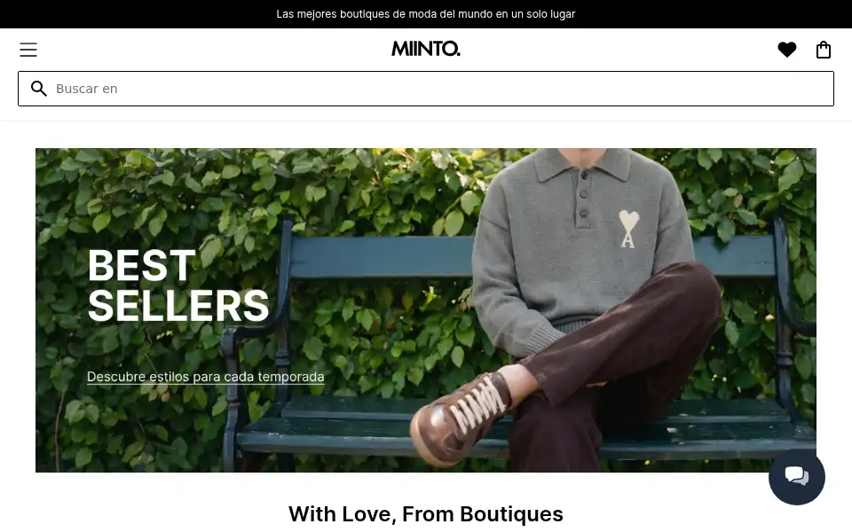 Screenshot of es.miinto.com