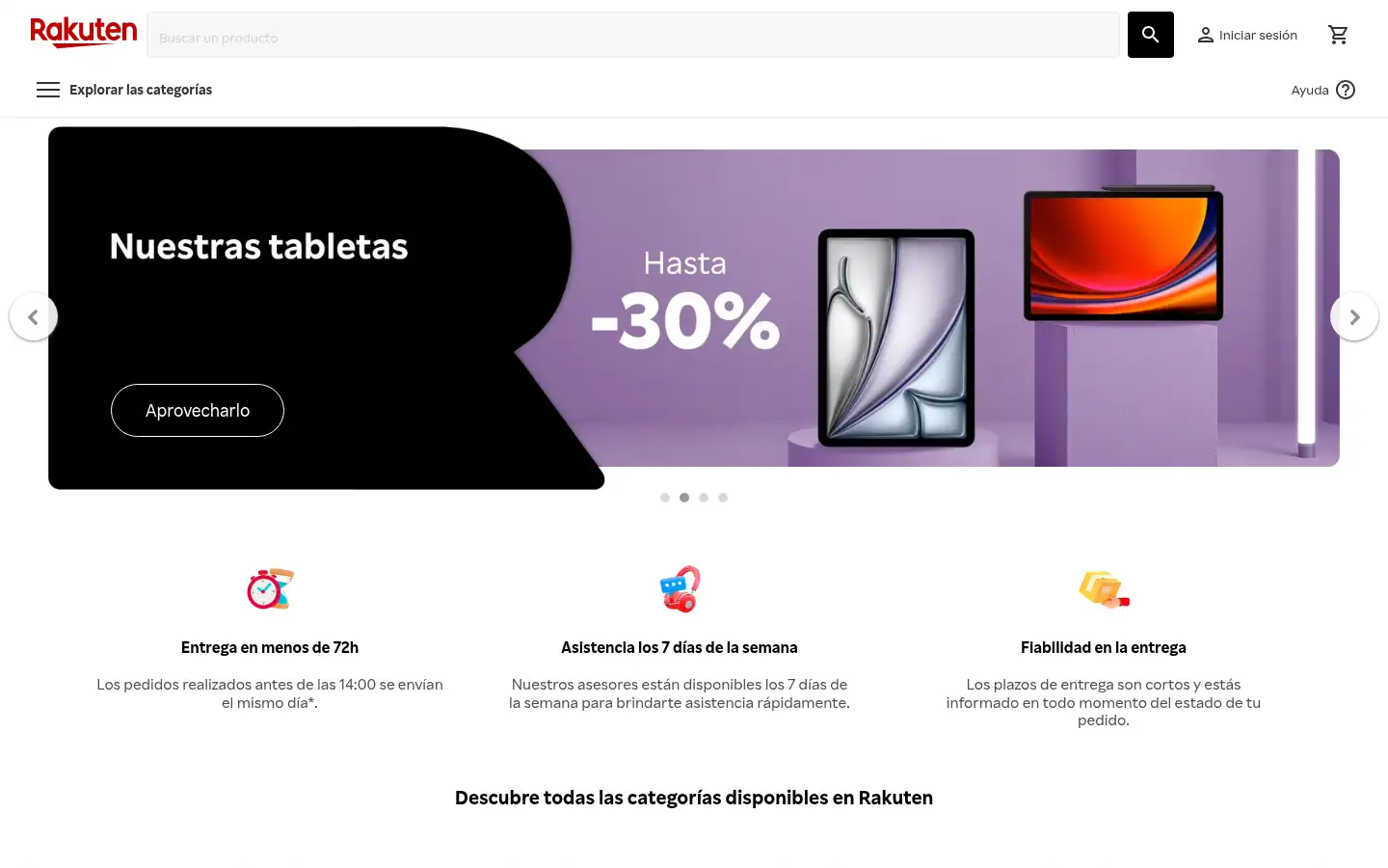 Screenshot of es.shopping.rakuten.com