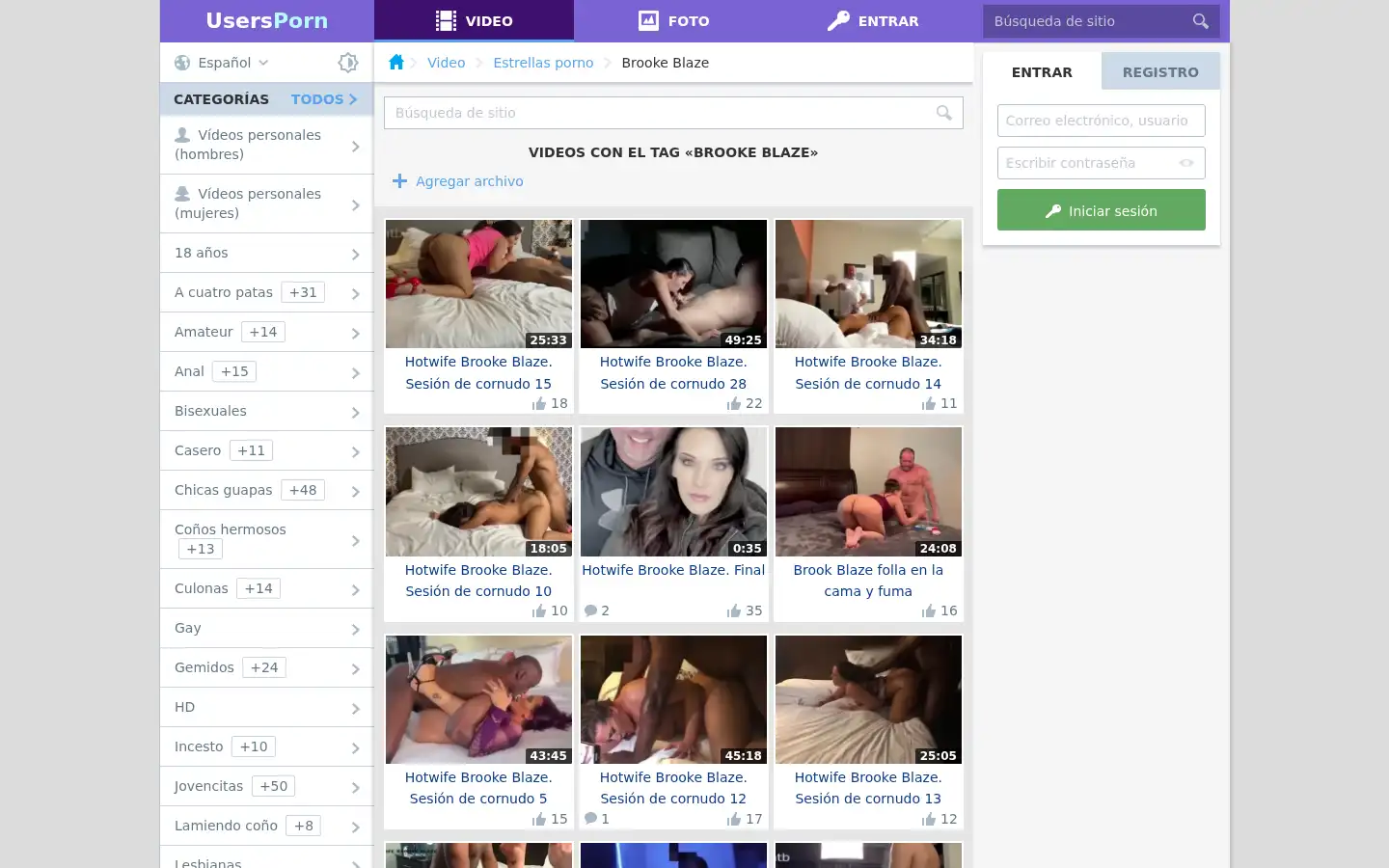 Screenshot of es.usersporn.com