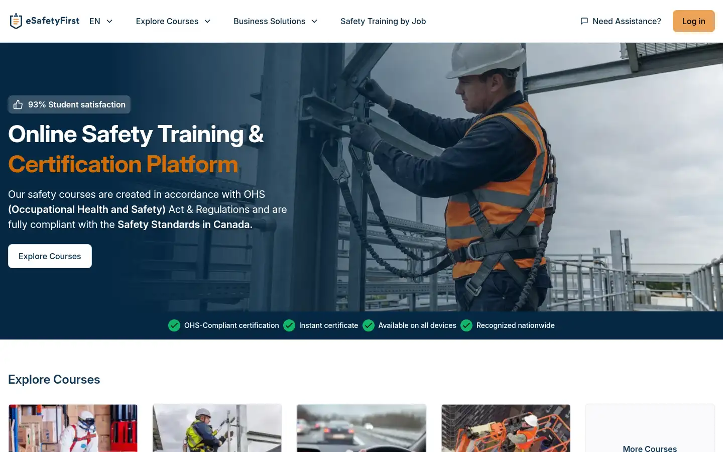 Screenshot of esafetyfirst.com