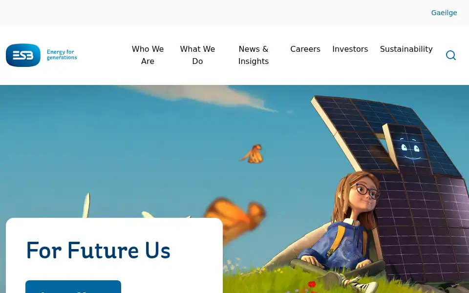 Screenshot of esb.ie