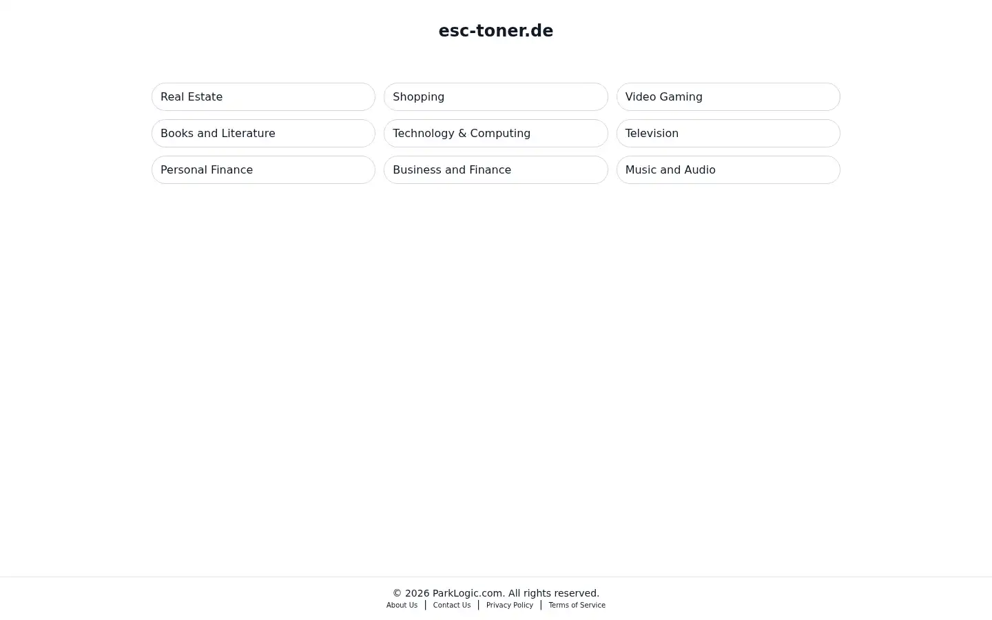 Screenshot of esc-toner.de