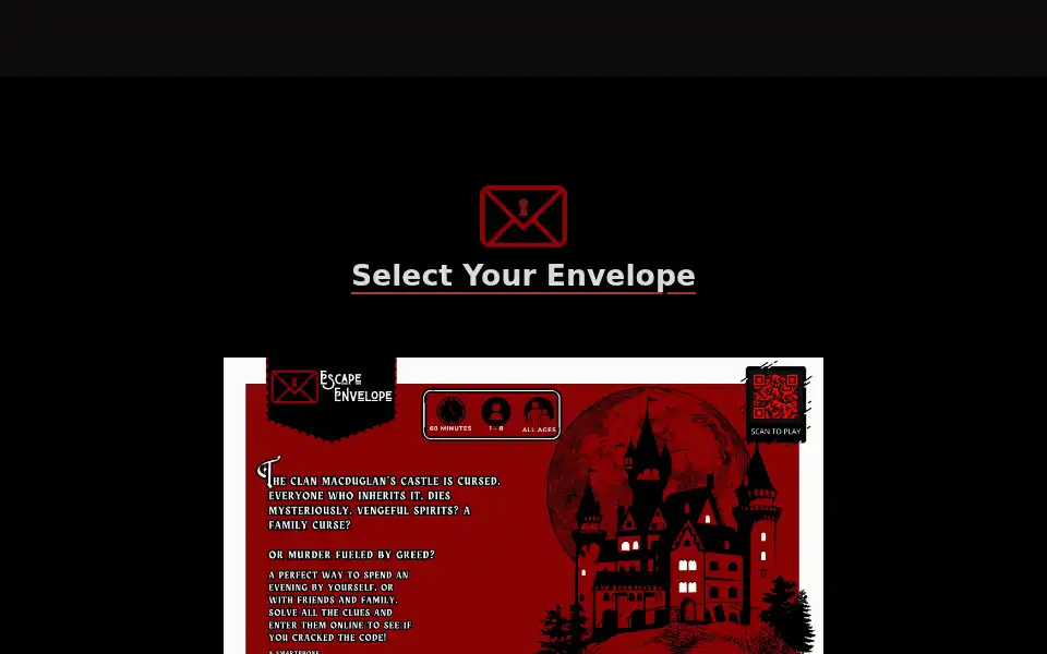 Screenshot of escape-envelope.co.uk